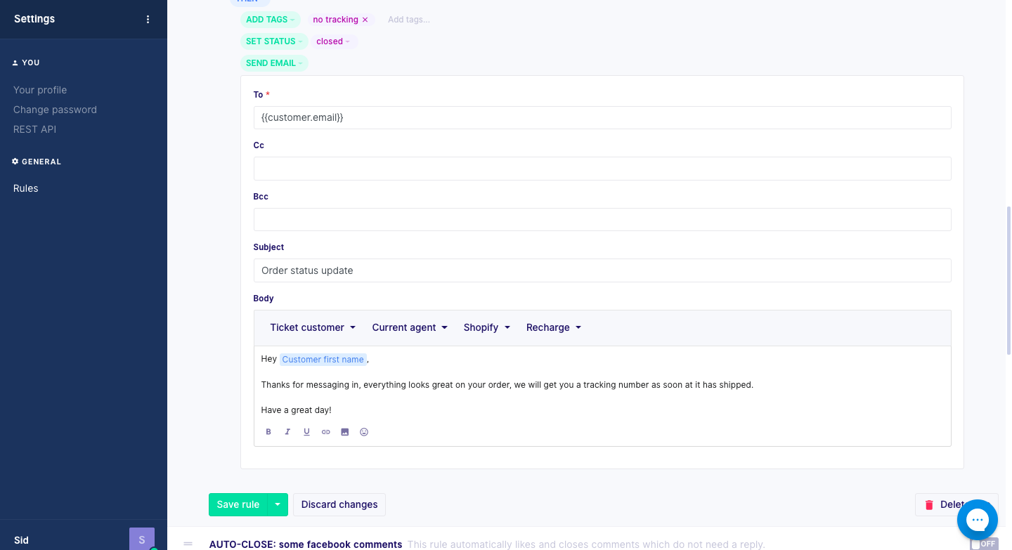 Gorgias screenshot 2