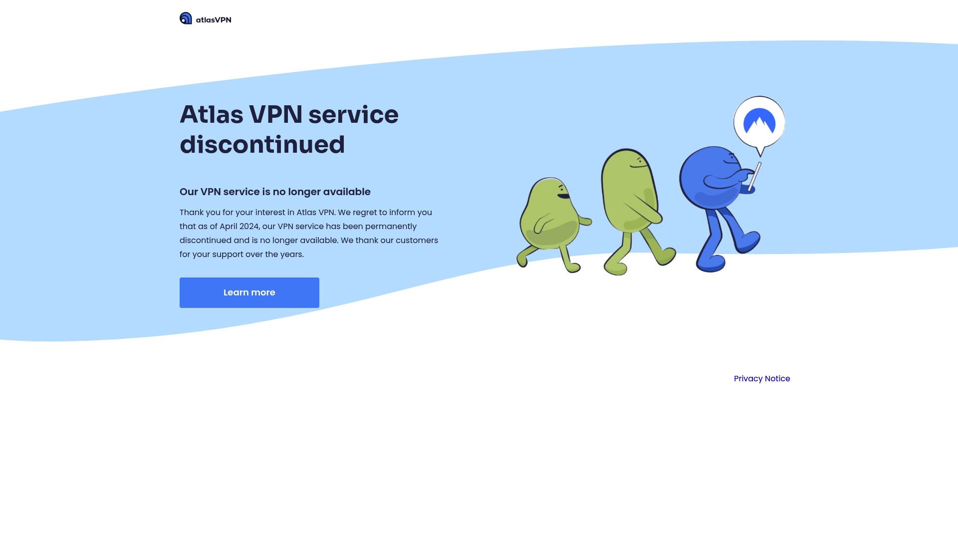 AtlasVPN Homepage