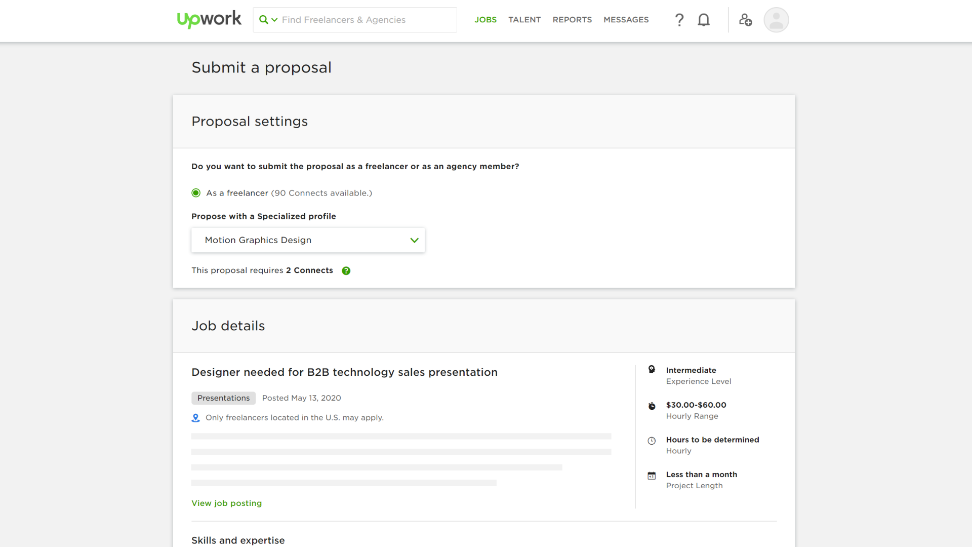 Upwork screenshot 4