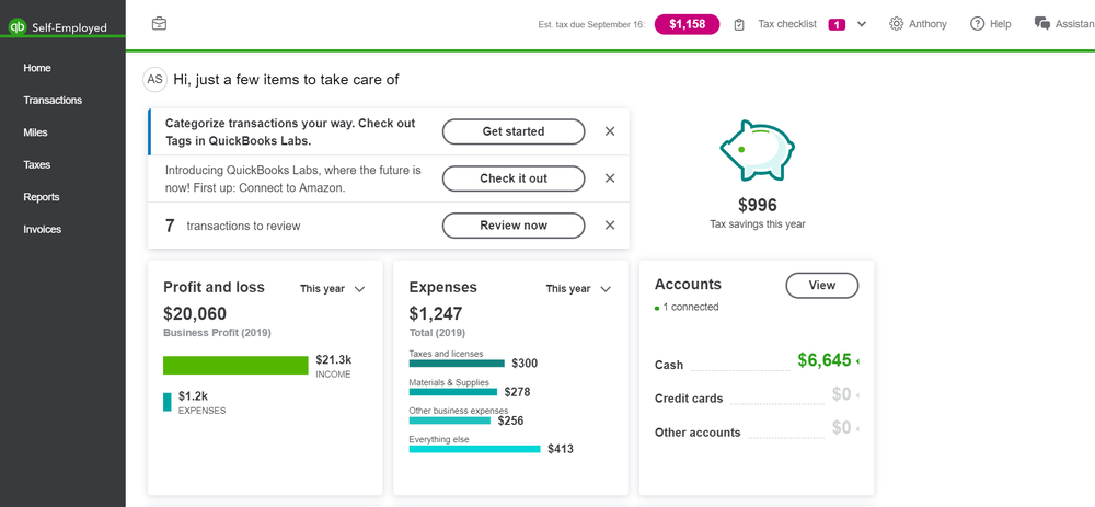 QuickBooks Self-Employed screenshot 5
