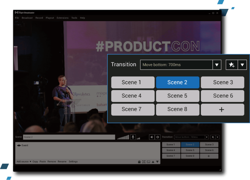 Xsplit Broadcaster screenshot 2