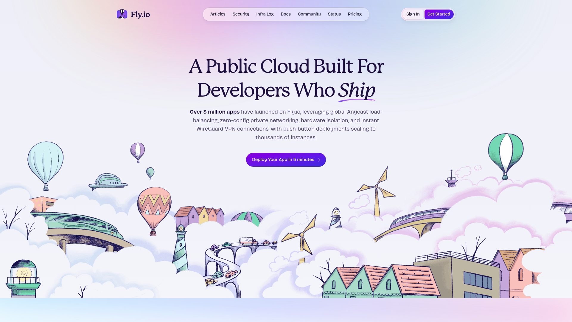 Fly.io - Fly.io Homepage