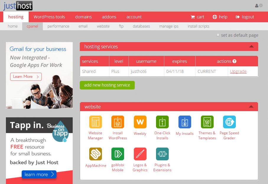 Just Host screenshot 5