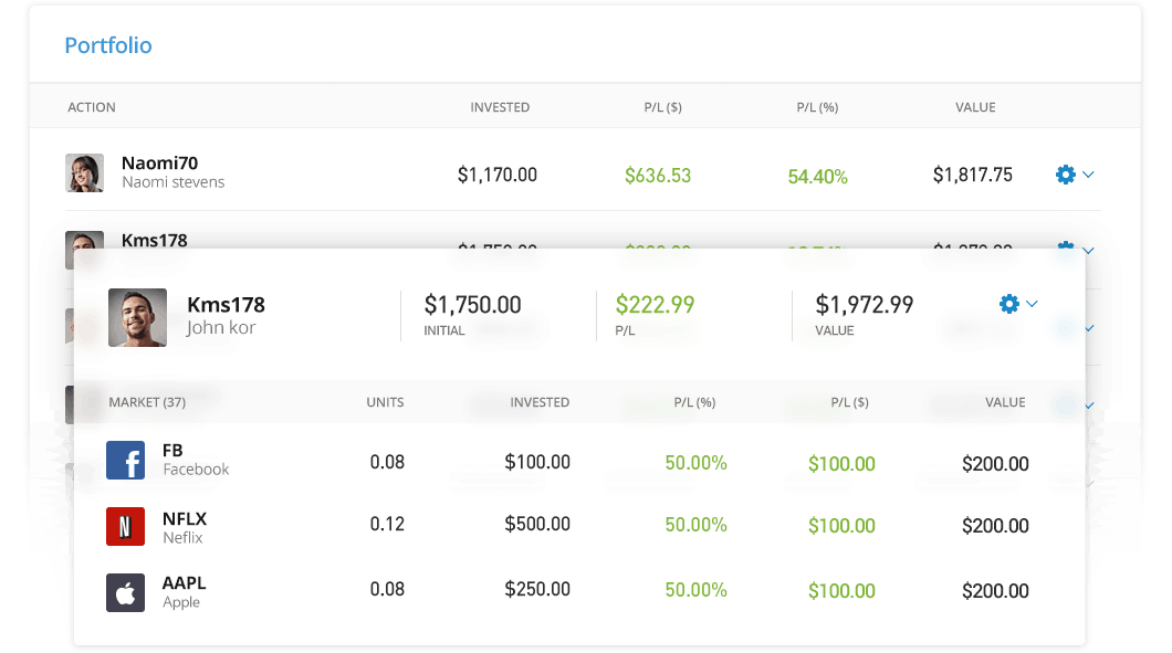 eToro screenshot 1