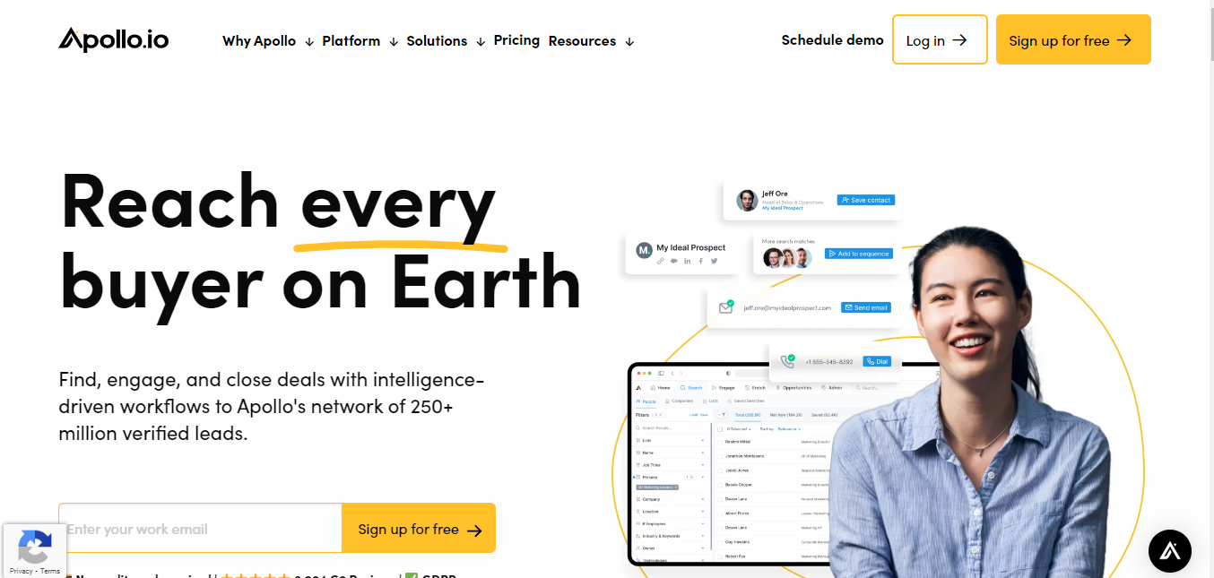 Apollo.io screenshot 1