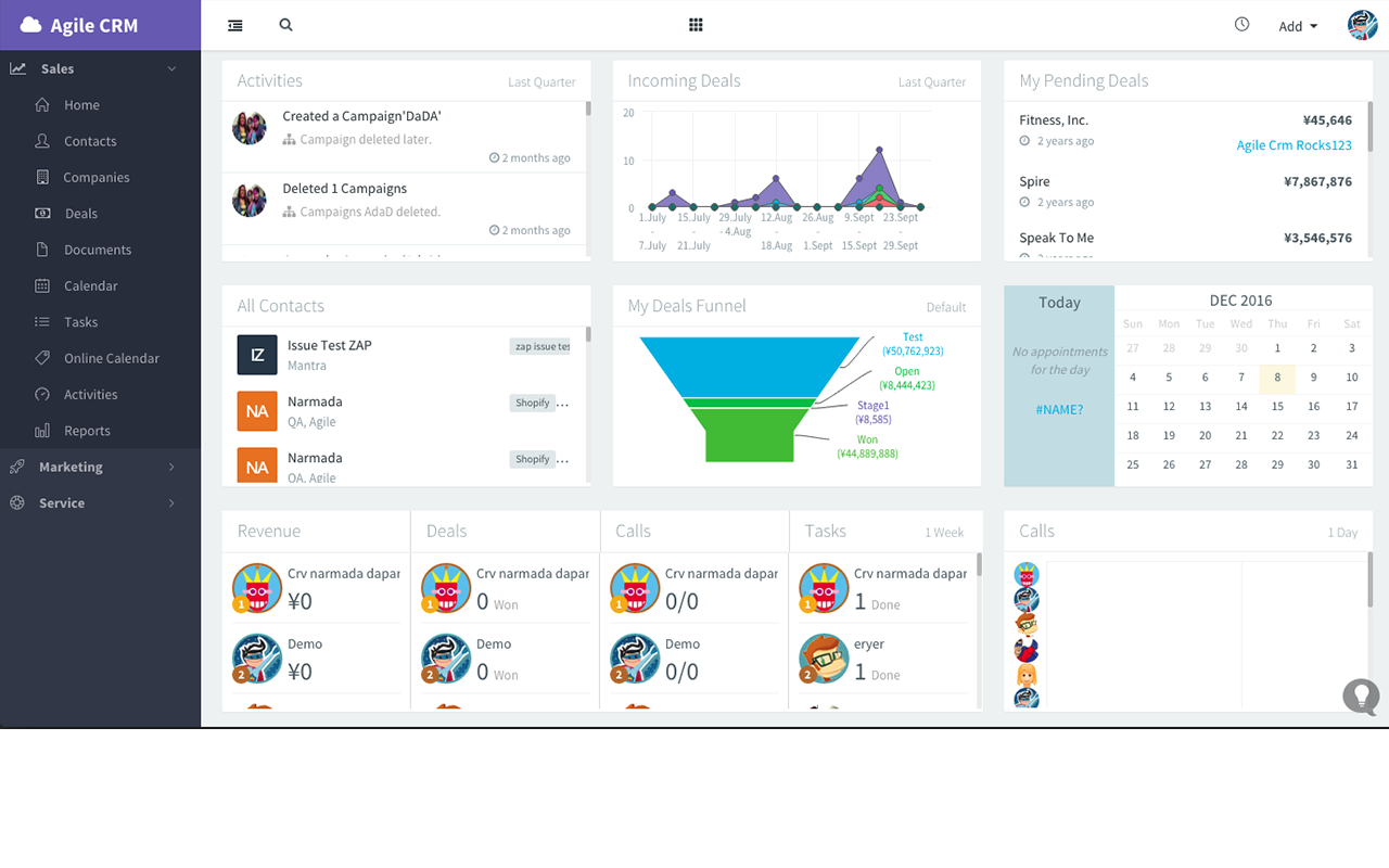 Agile CRM screenshot 2