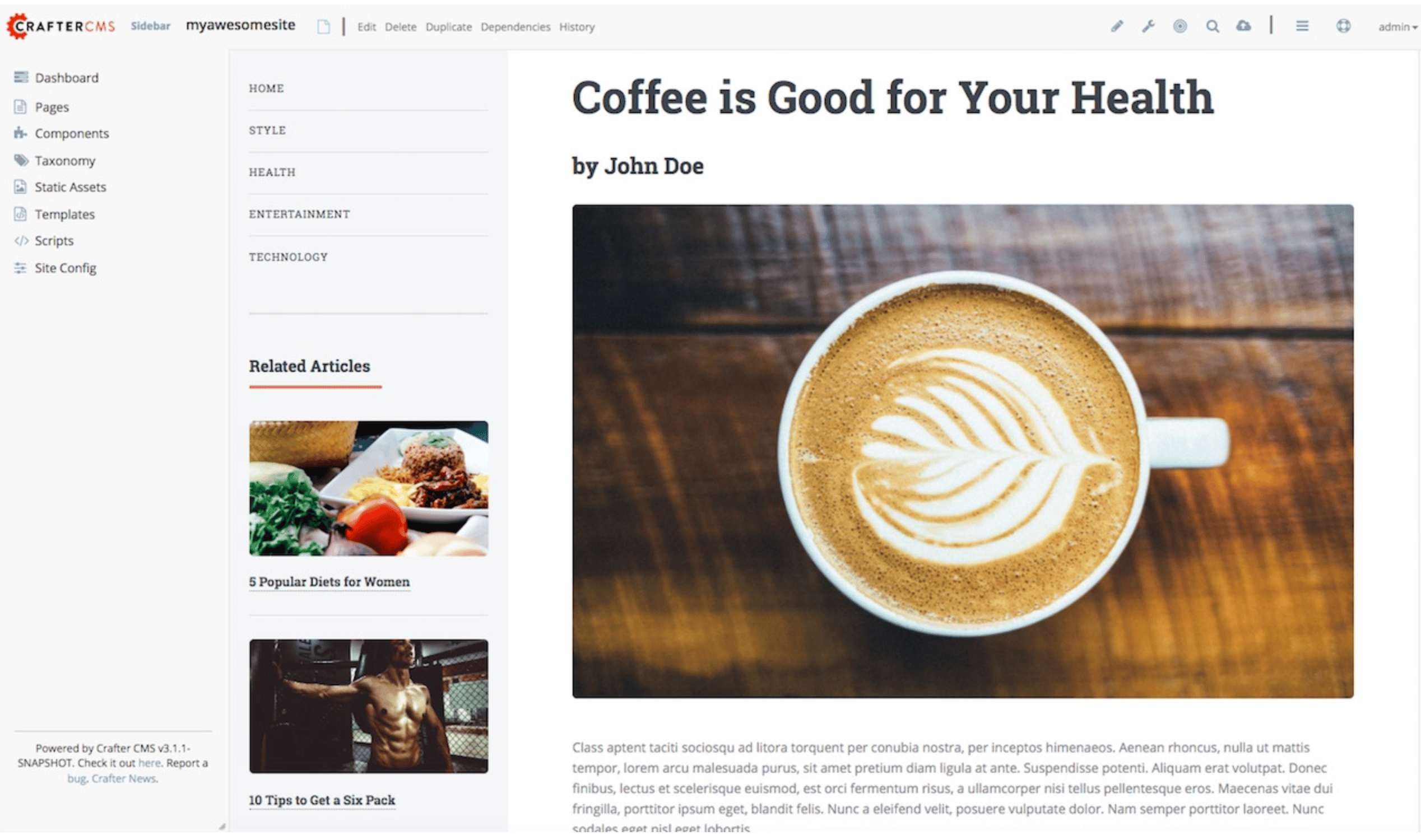 CrafterCMS screenshot 3