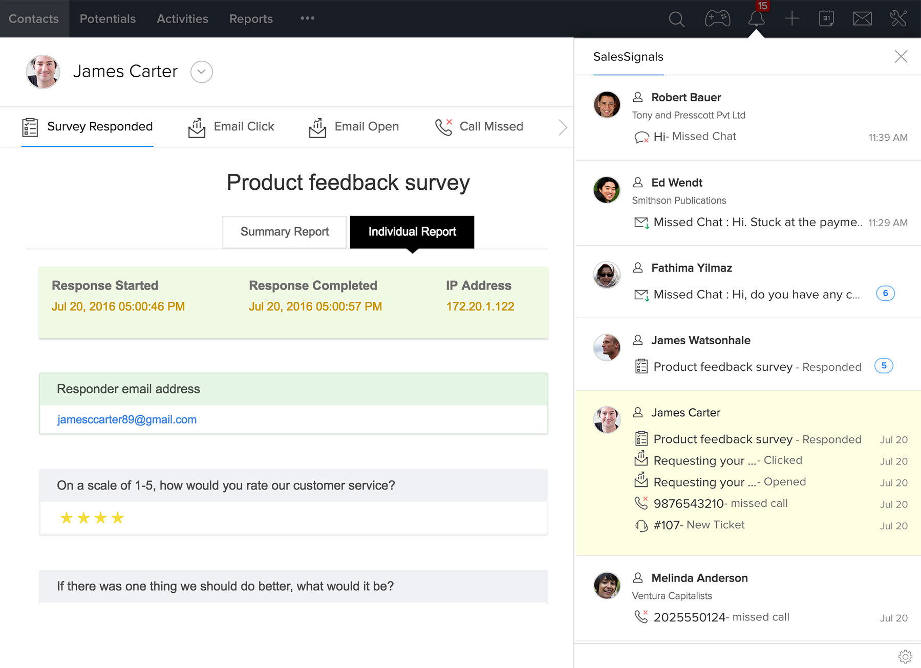 Zoho CRM screenshot 6