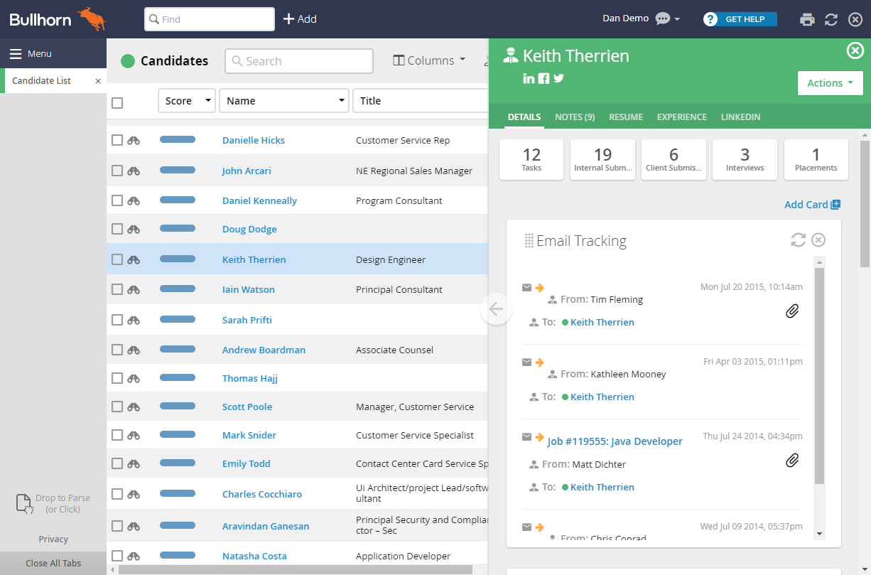Bullhorn ATS & CRM screenshot 5