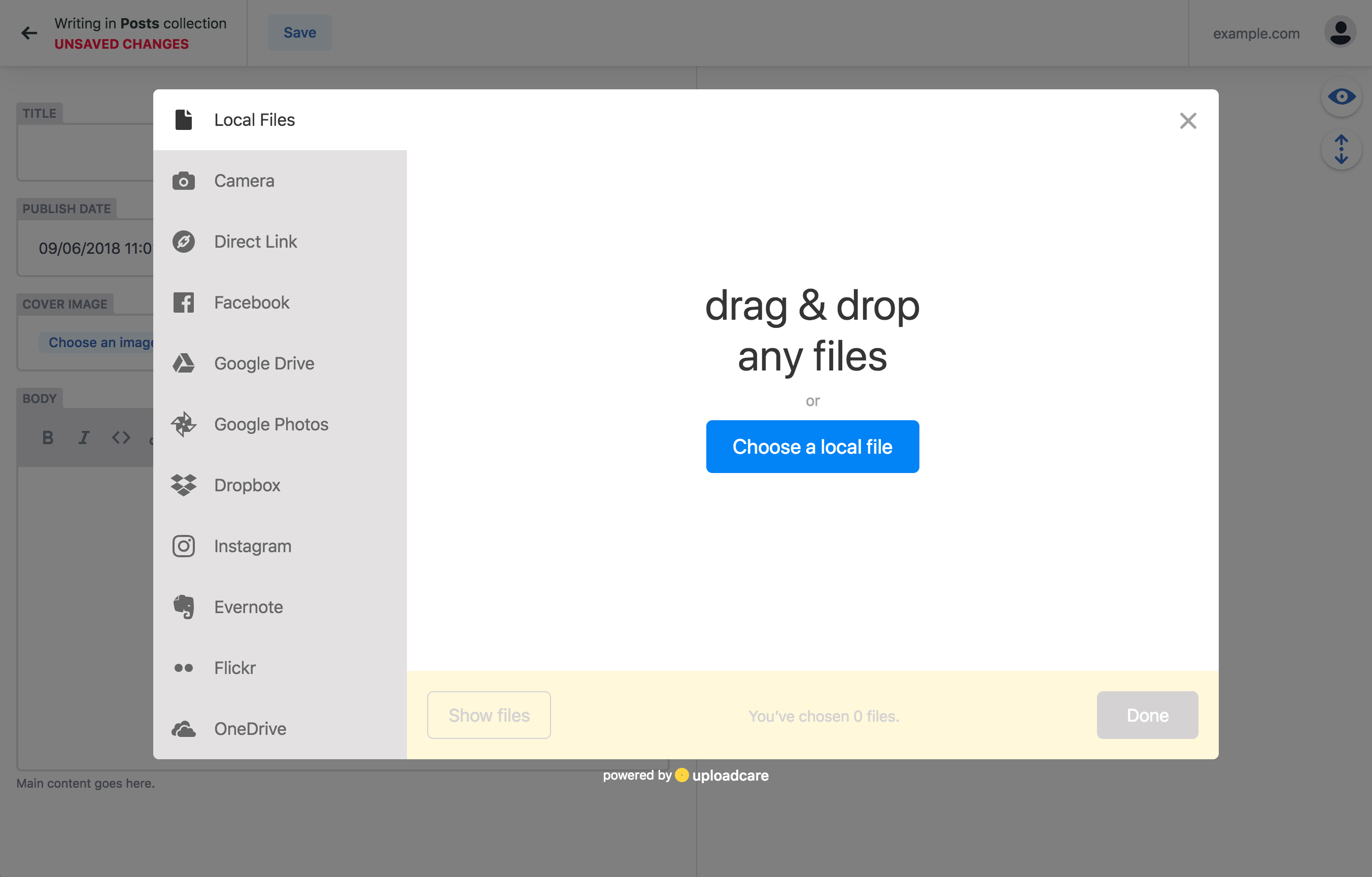 Netlify CMS screenshot 3