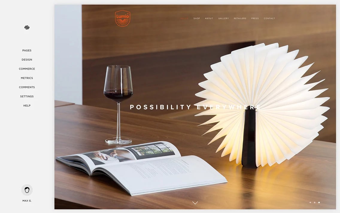 Squarespace screenshot 2