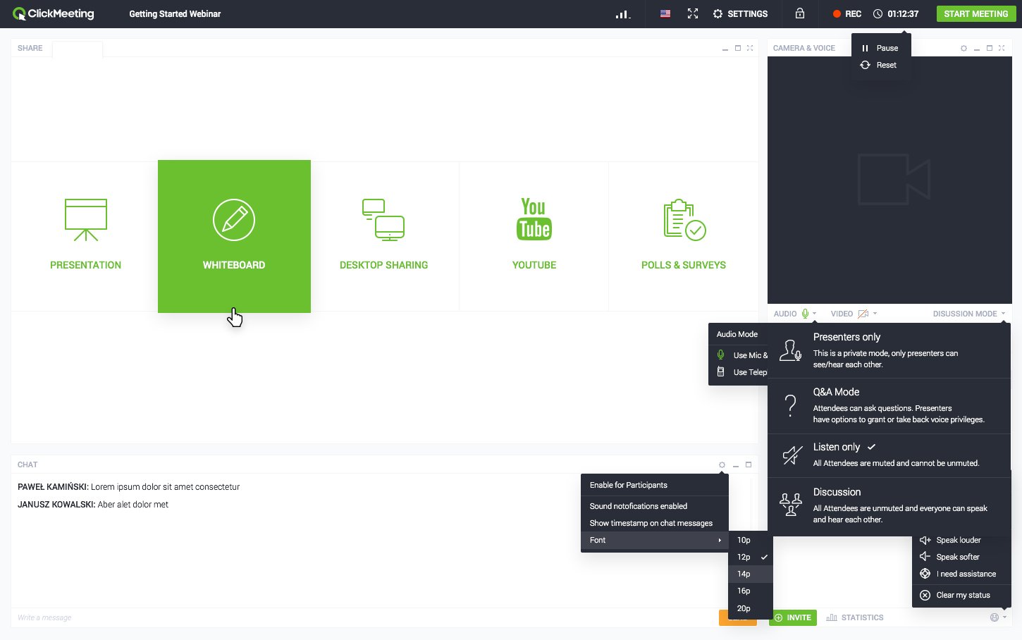 ClickMeeting screenshot 4