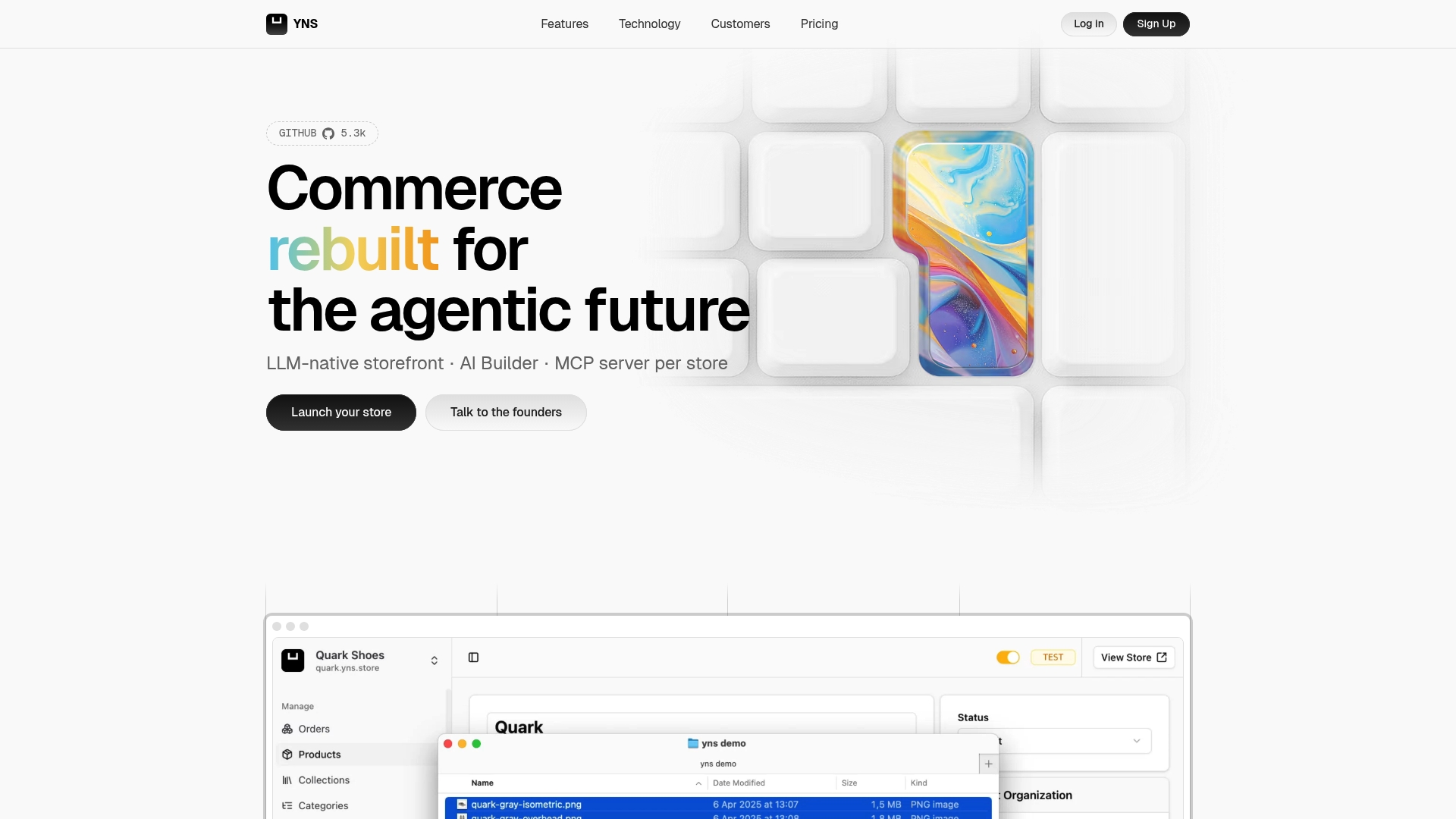 Your Next Store Homepage