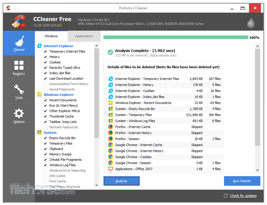 Ccleaner screenshot 1