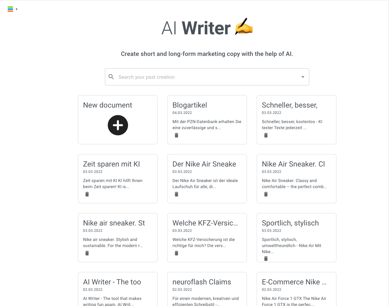 Neuroflash screenshot 3