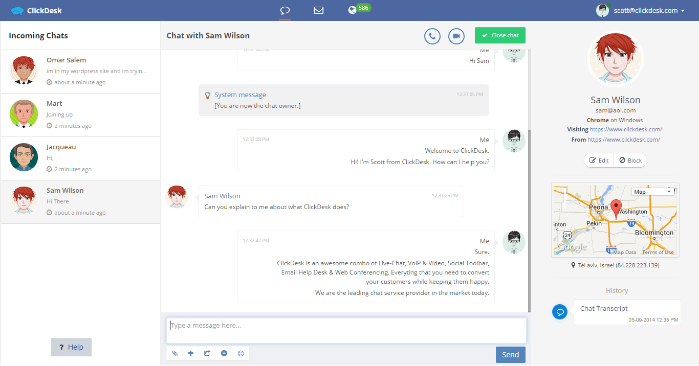 ClickDesk screenshot 3