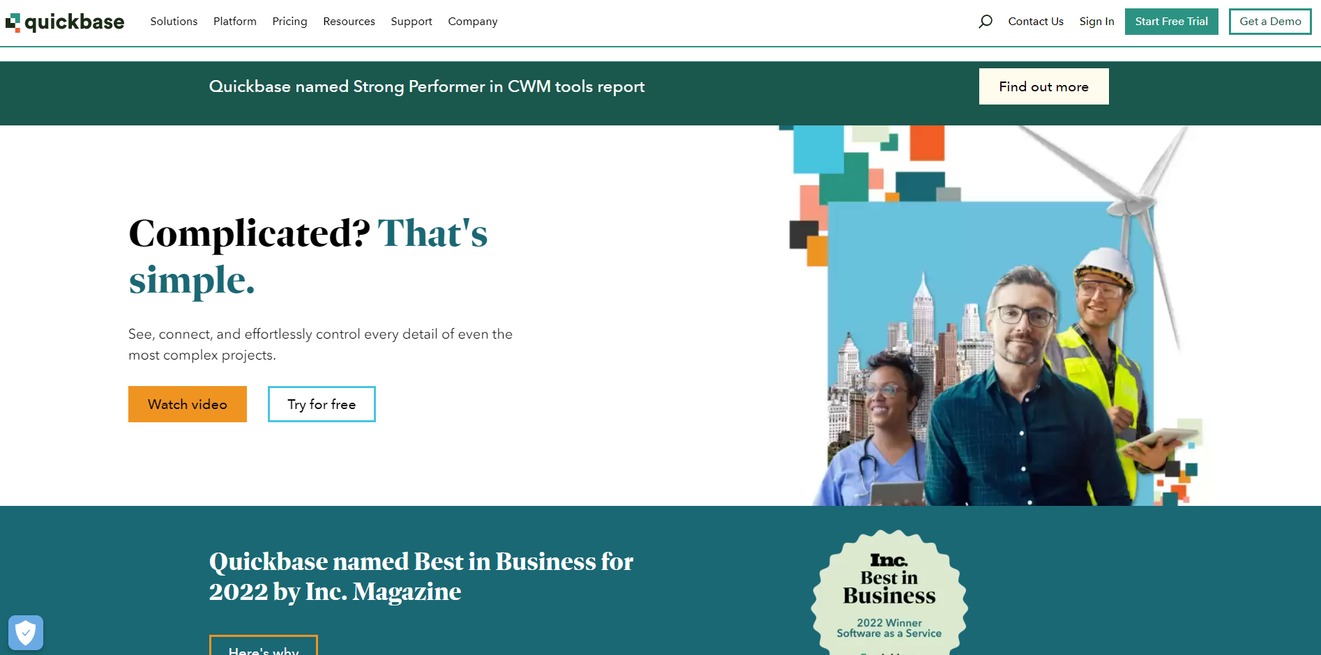 Quickbase screenshot 1