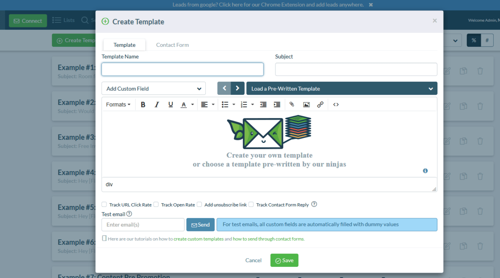 Ninja Outreach screenshot 2
