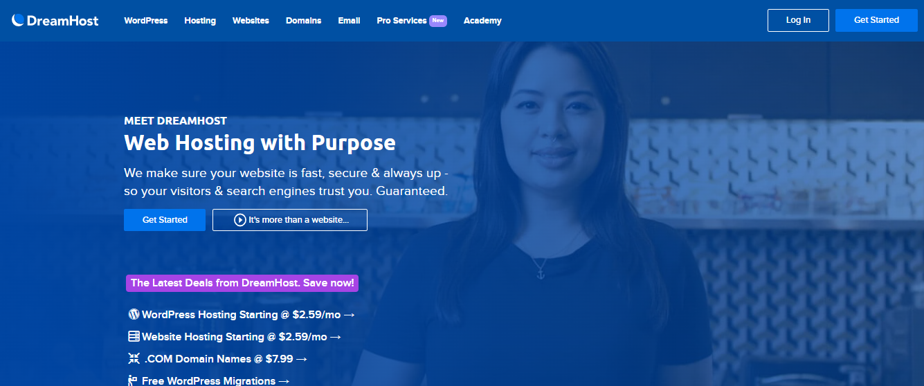 DreamHost screenshot 1