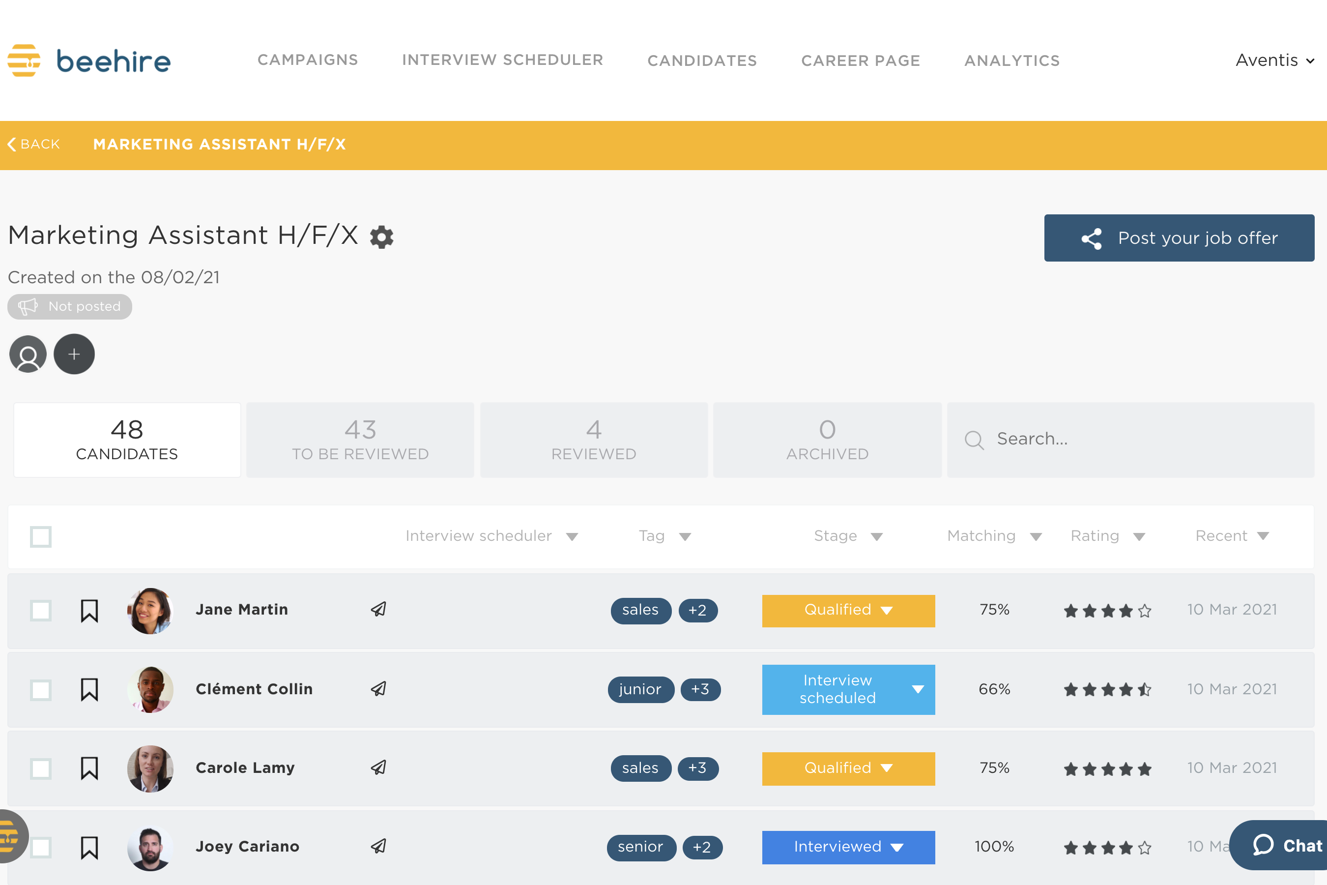 Beehire screenshot 4