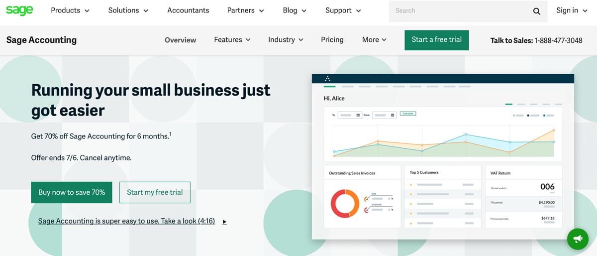 Sage Business Cloud Accounting screenshot 2