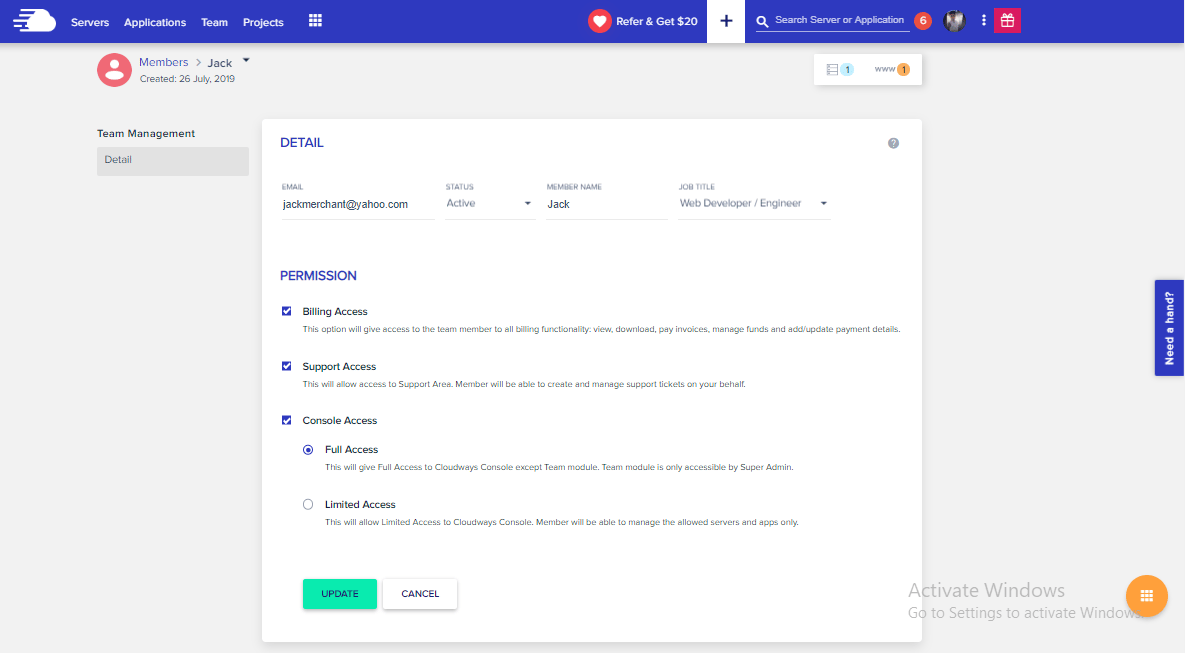 Cloudways screenshot 5