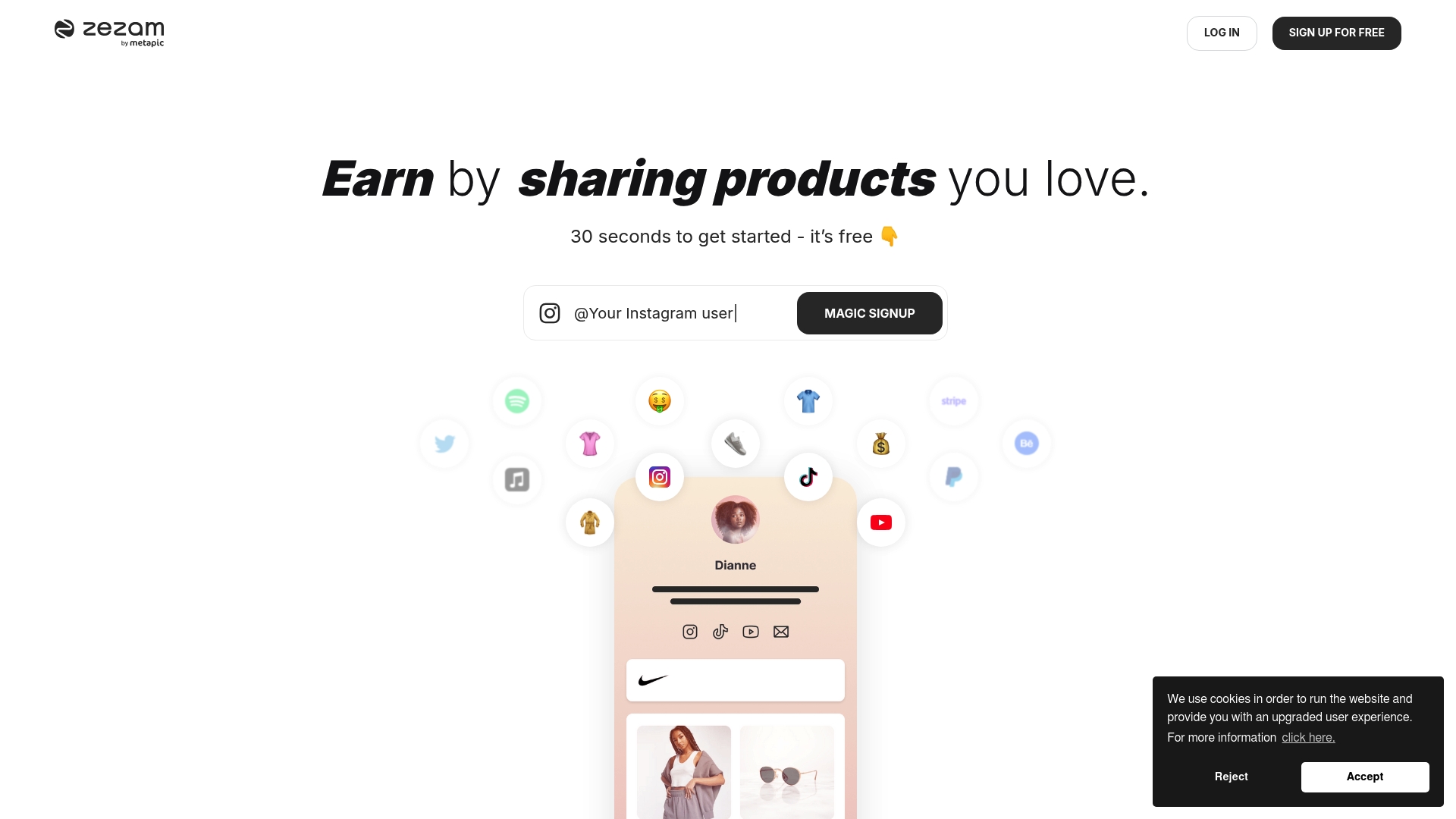 Zezam - Zezam Homepage