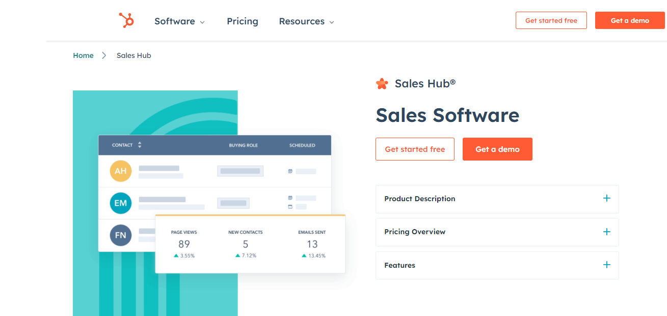 HubSpot Sales Hub screenshot 2