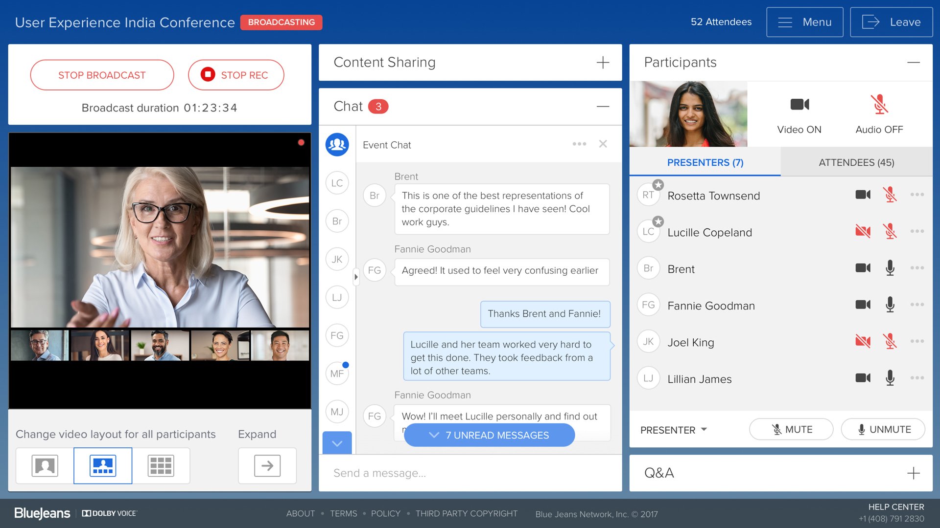 BlueJeans Virtual Events screenshot 5