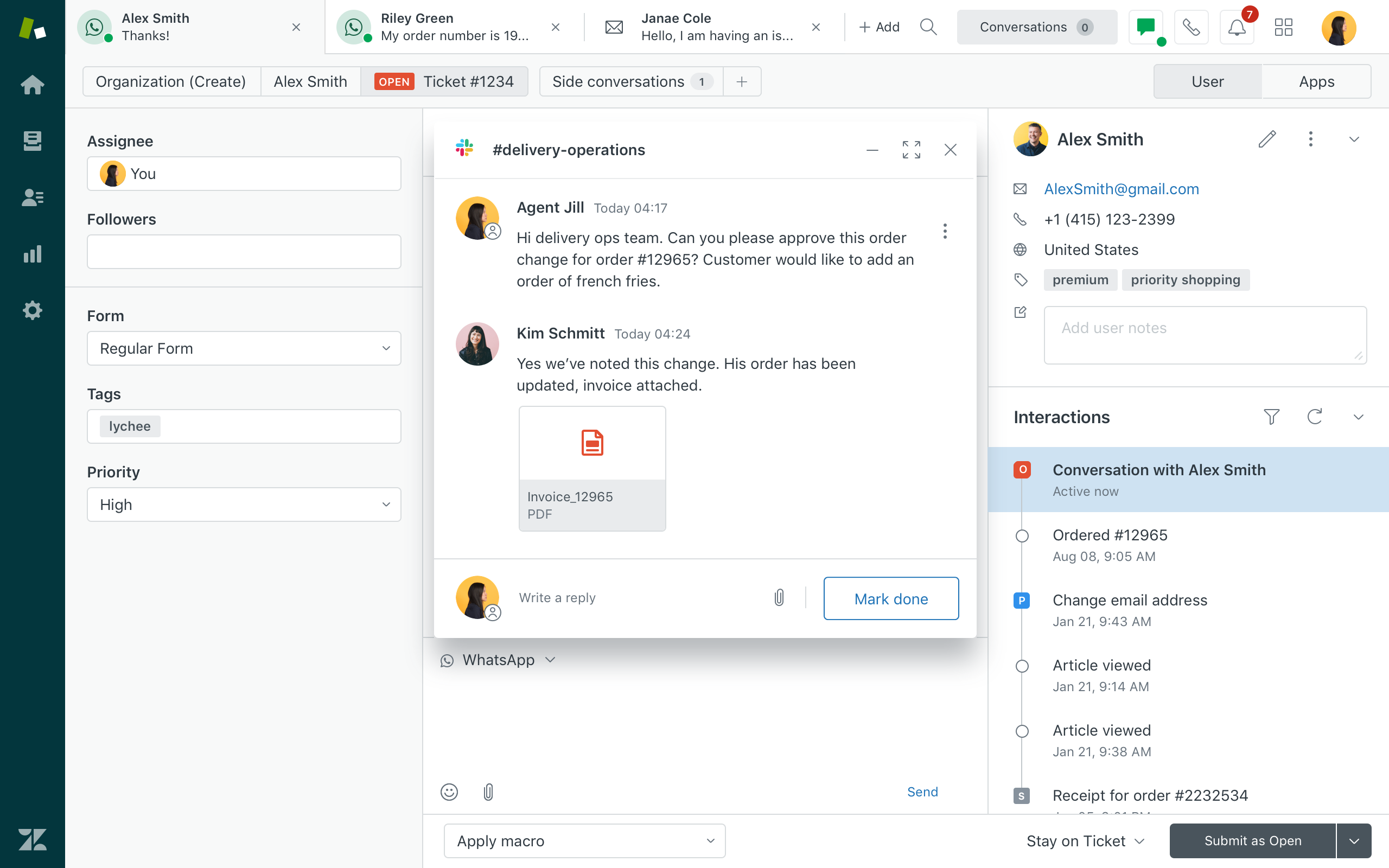 Zendesk Chat screenshot 2