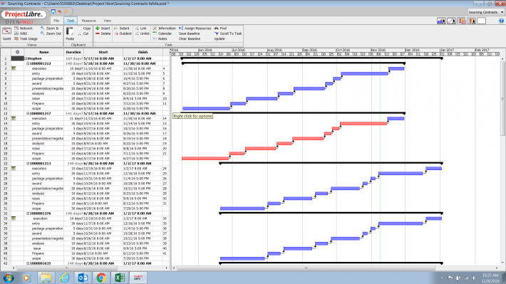 ProjectLibre screenshot 3