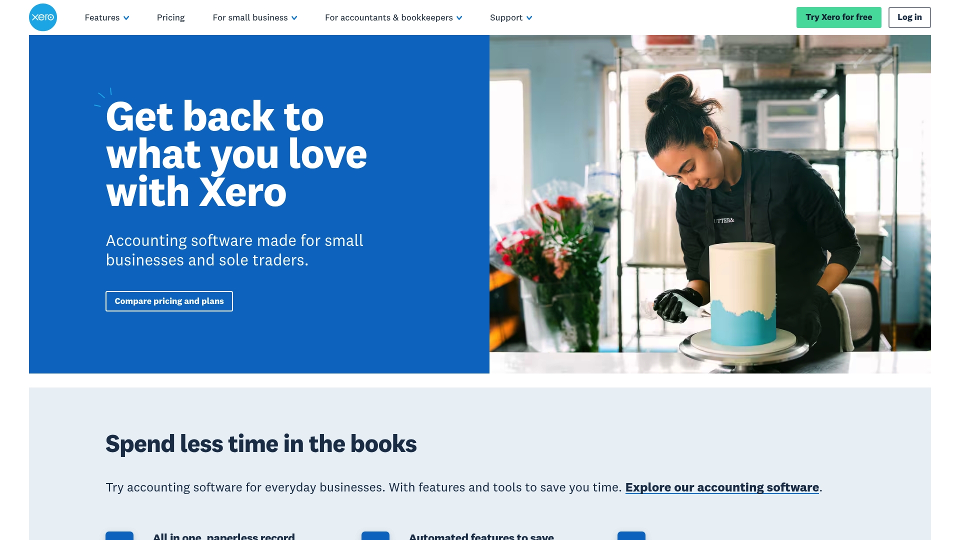Xero Homepage