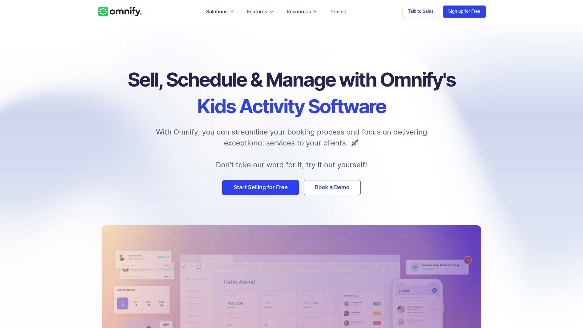 Omnify Homepage