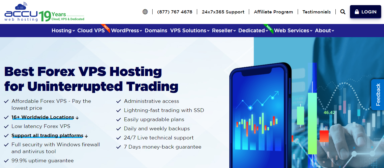 AccuWeb Forex VPS screenshot 2