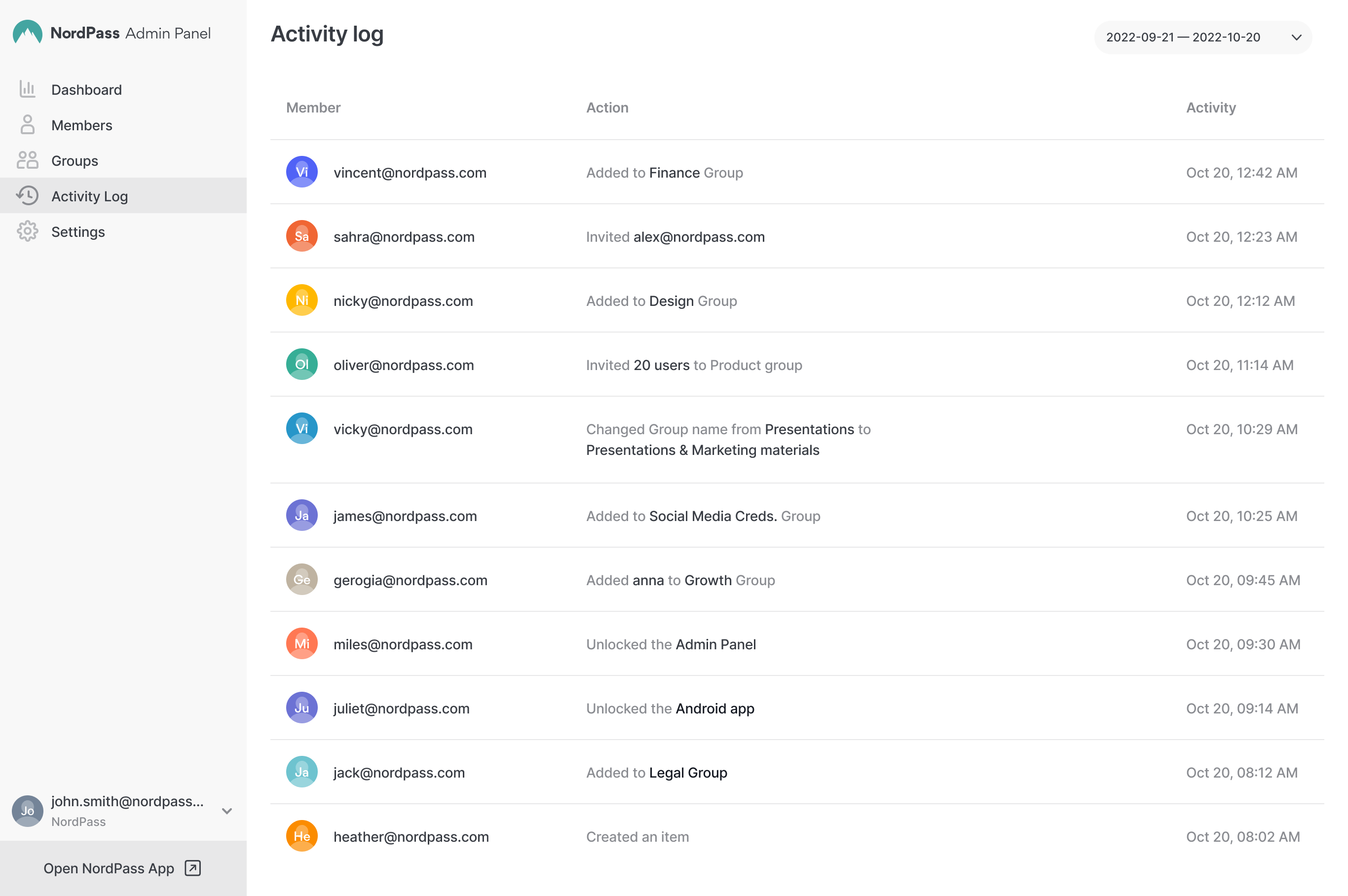 Nordpass screenshot 2