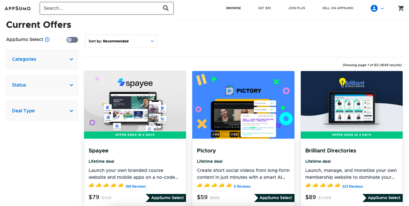 AppSumo screenshot 3