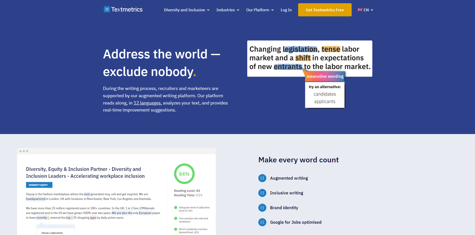 Textmetrics screenshot 3