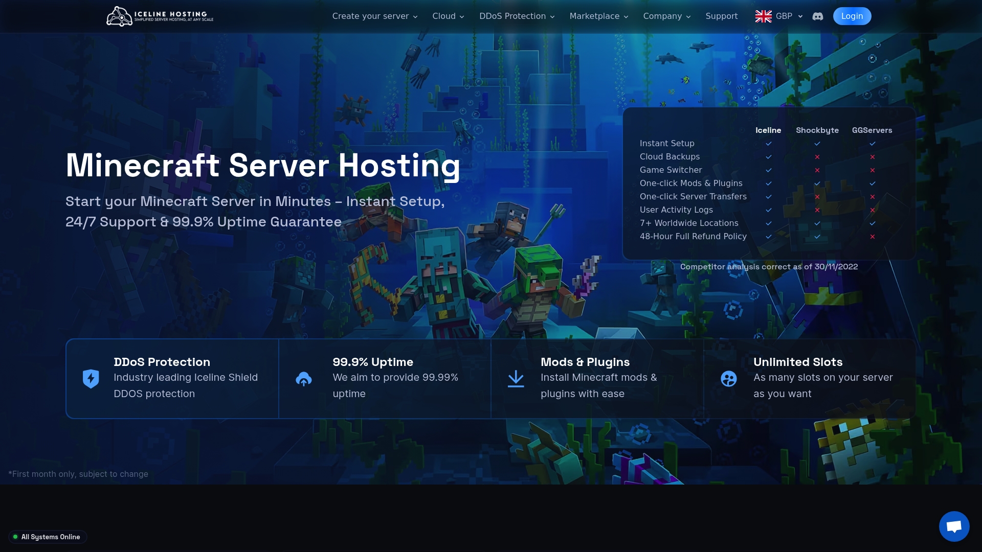 Iceline Hosting Homepage