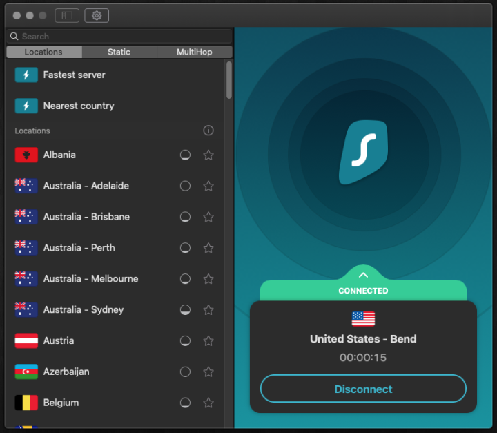 Surfshark VPN screenshot 4