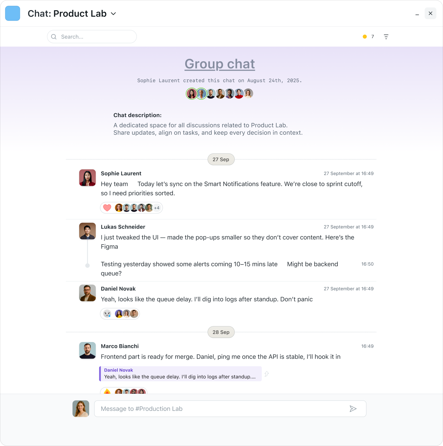 Worksection screenshot 6