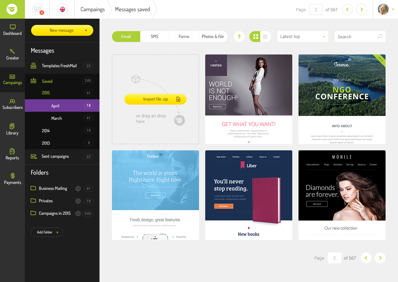FreshMail screenshot 3