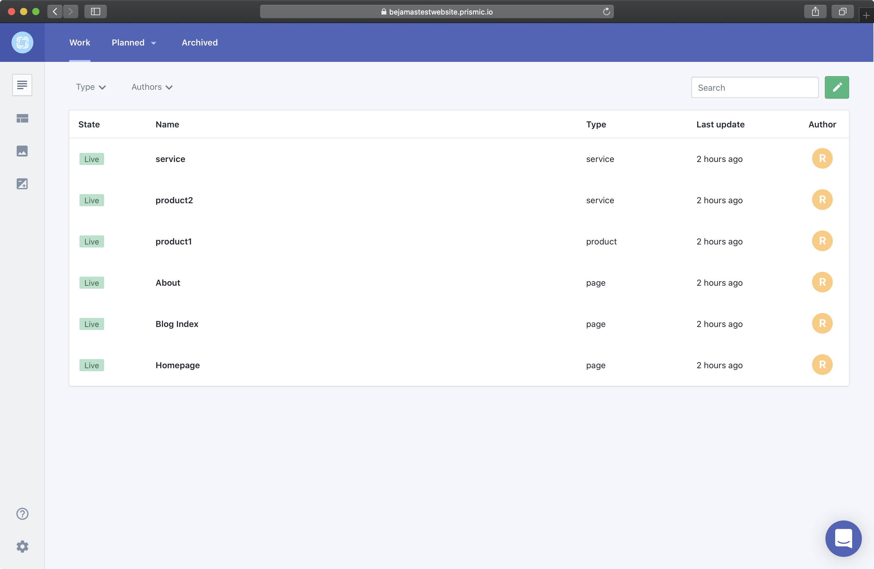 Prismic screenshot 4