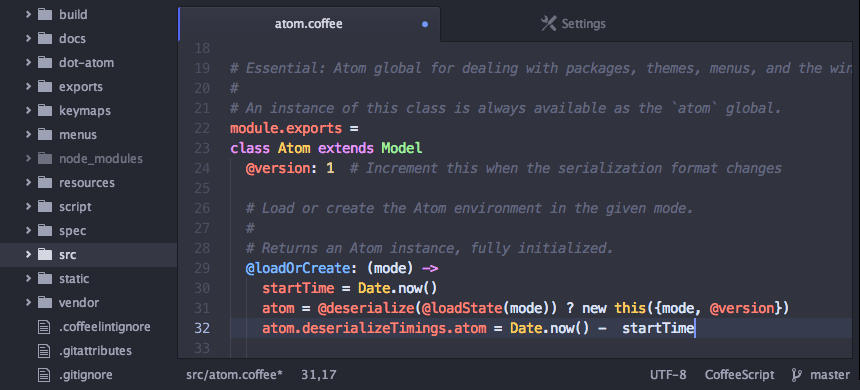Atom screenshot 2