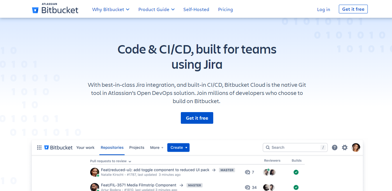 Bitbucket screenshot 1