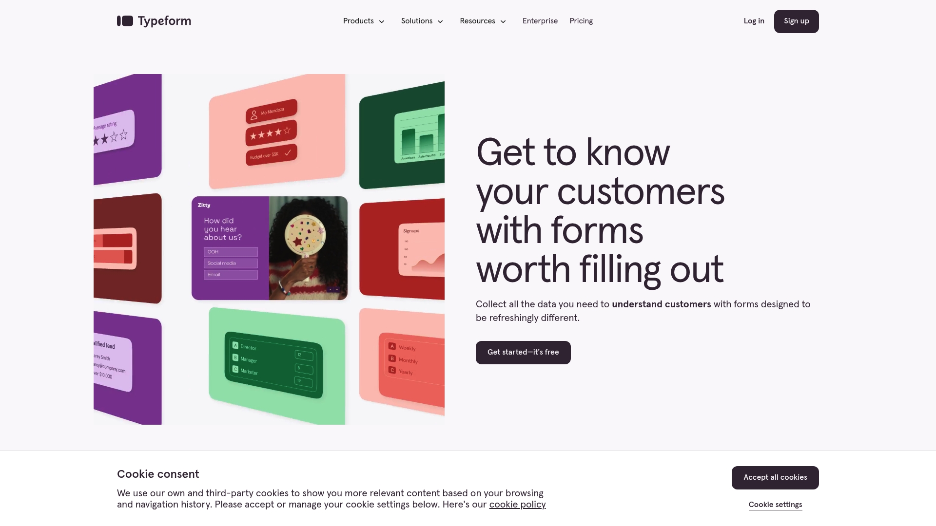 Typeform Homepage