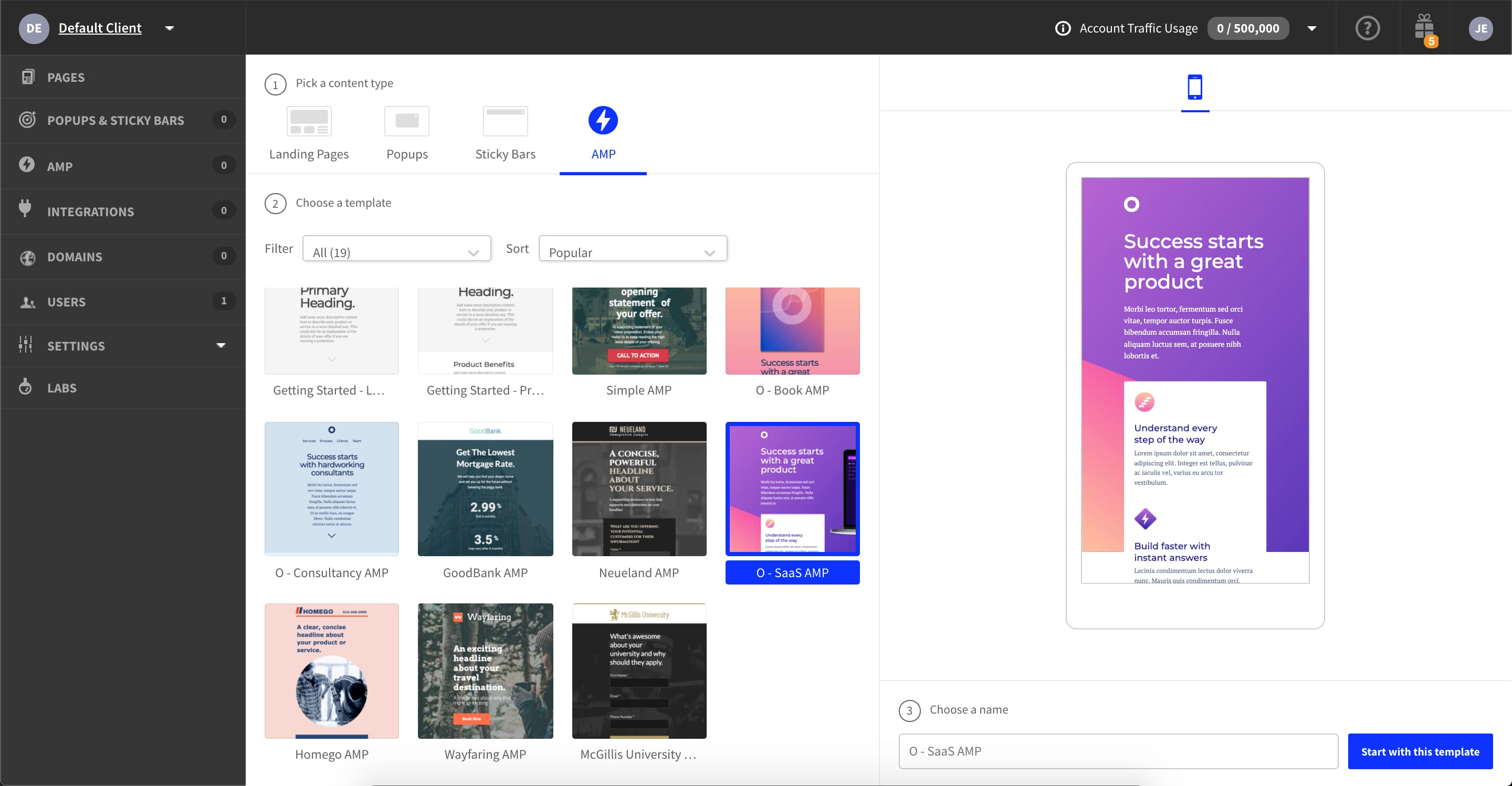 Unbounce screenshot 5