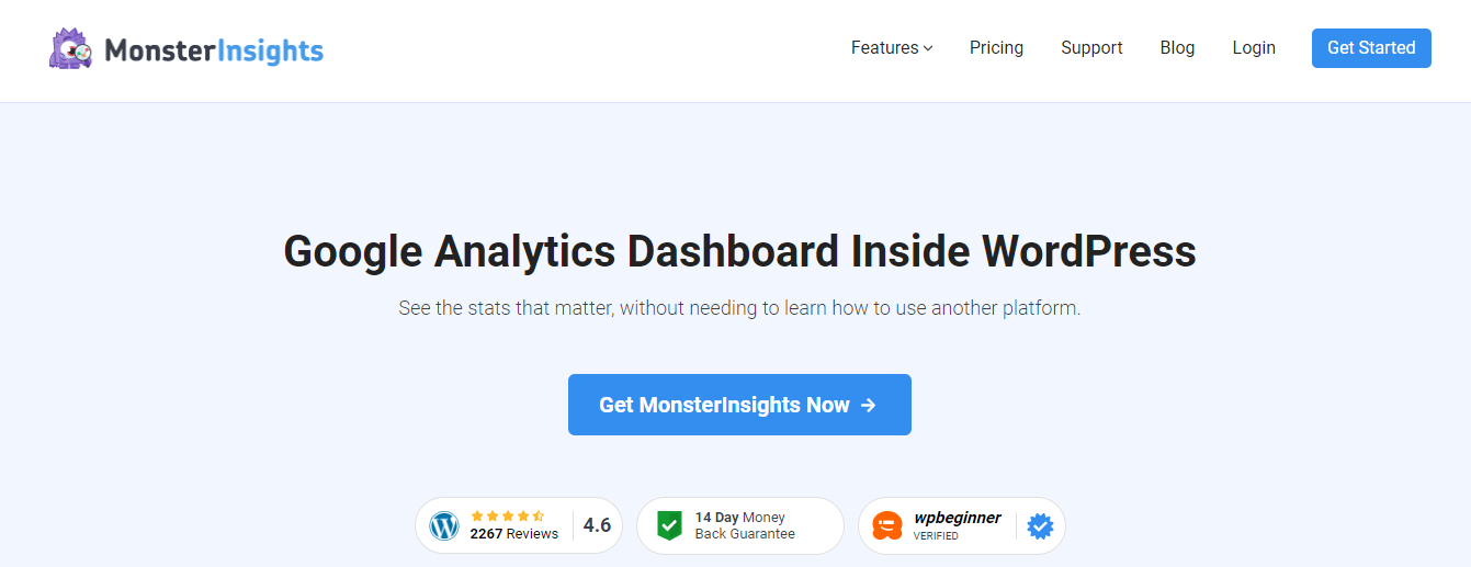 MonsterInsights screenshot 2