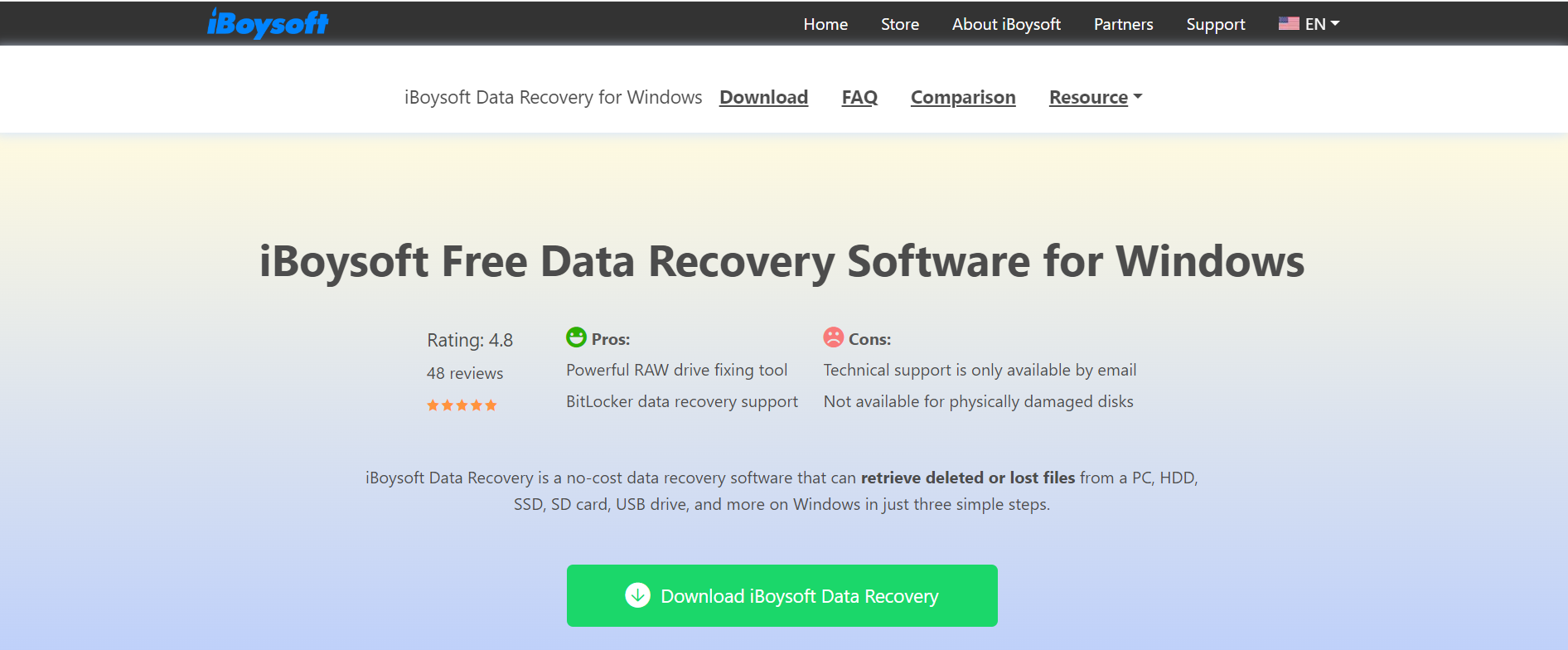 iBoysoft Data Recovery for Windows