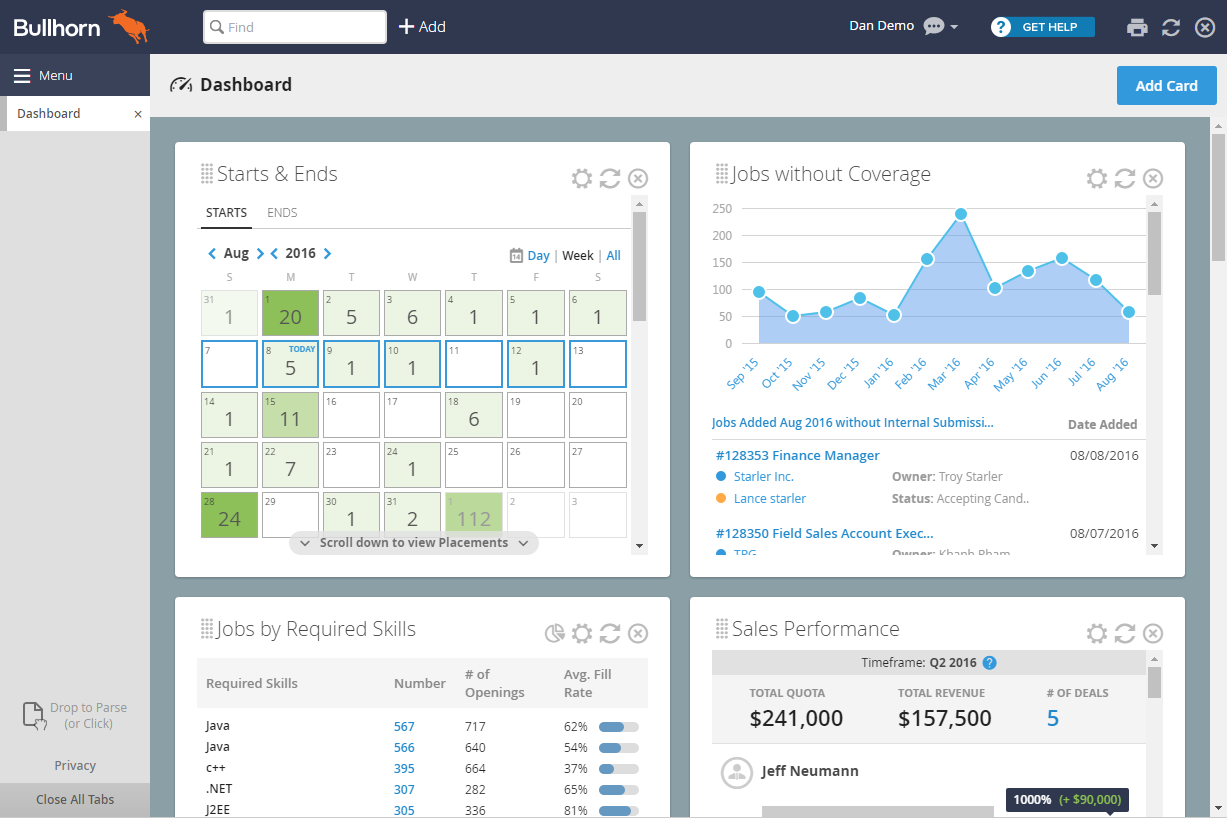 Bullhorn ATS & CRM screenshot 2
