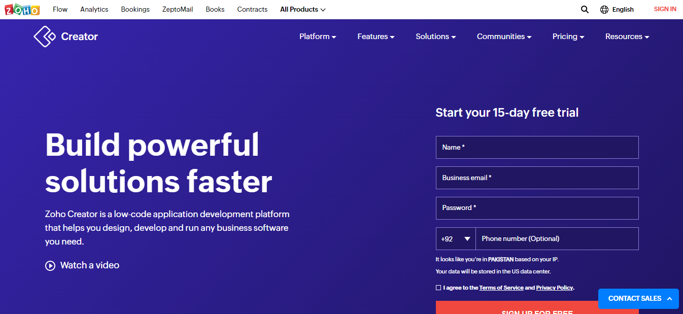 Zoho Creator screenshot 1